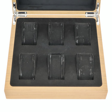パネライ PANERAI 純正 ウォッチ ボックス 6本用 ブラウン ウッド 腕時計パーツ シルバー金具 BOX 保存箱 腕時計 ケース 収納 木製