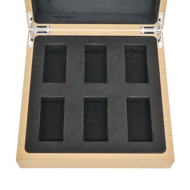 パネライ PANERAI 純正 ウォッチ ボックス 6本用 ブラウン ウッド 腕時計パーツ シルバー金具 BOX 保存箱 腕時計 ケース 収納 木製