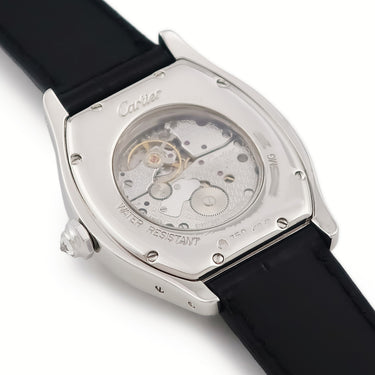 腕時計 カルティエ Cartier トーチュ LM WA503851 手巻き メンズ レディース K18WG無垢 純正ダイヤ トノウ ギヨシェ ローマン 青針