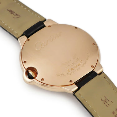 腕時計 カルティエ Cartier バロンブルー ドゥ カルティエ WE900851 自動巻き メンズ K18PG無垢 純正ダイヤ ローマン