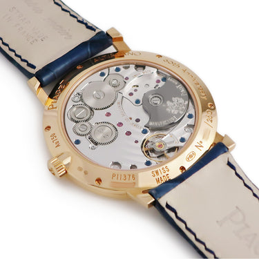 腕時計 ピアジェ PIAGET アルティプラノ 60周年モデル G0A42051 自動巻き メンズ K18PG無垢 ブルー デイト シースルーバック 限定