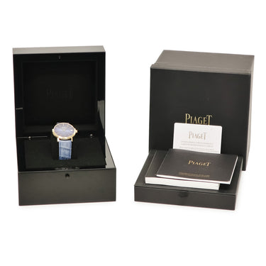 腕時計 ピアジェ PIAGET アルティプラノ 60周年モデル G0A42051 自動巻き メンズ K18PG無垢 ブルー デイト シースルーバック 限定