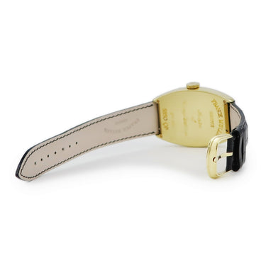 腕時計 フランクミュラー FRANCK MULLER トノウカーベックス パーペチュアルカレンダー 5850QP 自動巻き メンズ K18YG無垢 ホワイト 青針