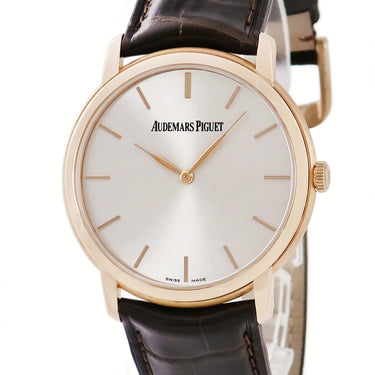 腕時計 オーデマピゲ AUDEMARS PIGUET ジュール オーデマ エクストラ シン 15180OR.OO.A088CR.01 自動巻き メンズ K18PG無垢 シルバー