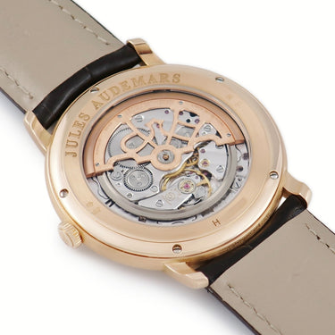 腕時計 オーデマピゲ AUDEMARS PIGUET ジュール オーデマ エクストラ シン 15180OR.OO.A088CR.01 自動巻き メンズ K18PG無垢 シルバー