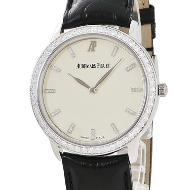 腕時計 オーデマピゲ AUDEMARS PIGUET クラシック クルドパリ 15164BC.ZZ.A002CR.01 手巻き メンズ K18WG無垢 純正ダイヤ アイボリー