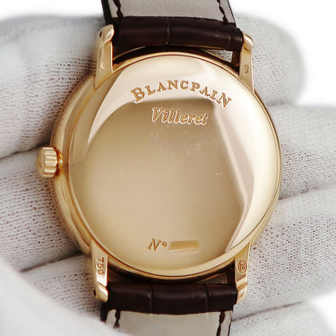 腕時計 ブランパン BLANCPAIN ヴィルレ ウルトラスリム 4040-3642-55B 自動巻き メンズ K18RG無垢 パワーリザーブインジケーター