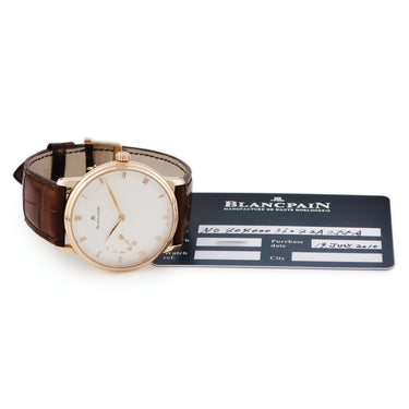 腕時計 ブランパン BLANCPAIN ヴィルレ ウルトラスリム 4040-3642-55B 自動巻き メンズ K18RG無垢 パワーリザーブインジケーター