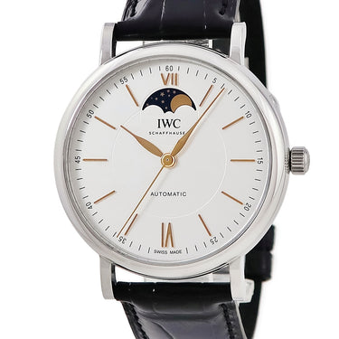 腕時計 IWC IWC ポートフィノ オートマティック ムーンフェイズ IW459401 自動巻き メンズ シルバー バー
