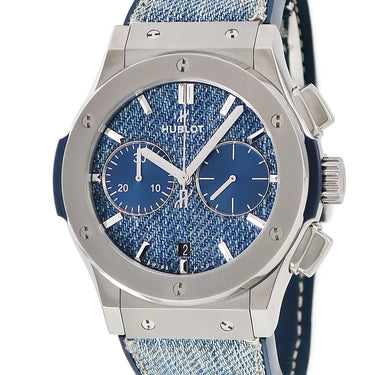 腕時計 ウブロ HUBLOT クラシックフュージョン クロノグラフ ジーンズ 521.NX.2770.NR.JPN18 自動巻き メンズ デニム 日本限定