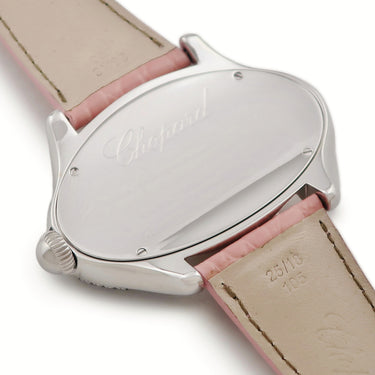 腕時計 ショパール CHOPARD オーバルウォッチ 137146-1004‑0001 クオーツ メンズ レディース K18WG無垢 純正ダイヤ フルパヴェ