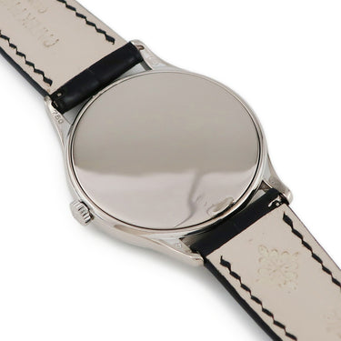 腕時計 パテックフィリップ PATEK PHILIPPE カラトラバ 4896G-001 手巻き レディース K18WG無垢 純正ダイヤ ナイトブルー バー ギヨシェ