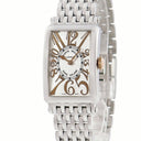 腕時計 フランクミュラー FRANCK MULLER ロングアイランド レリーフ 902QZRELSTG クオーツ レディース K18PG×SS コンビ 角型 ビザン数字