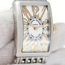 腕時計 フランクミュラー FRANCK MULLER ロングアイランド レリーフ 902QZRELSTG クオーツ レディース K18PG×SS コンビ 角型 ビザン数字