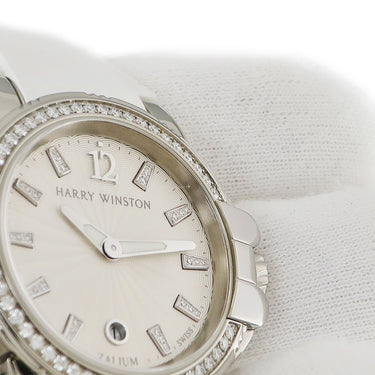 腕時計 ハリーウィンストン Harry Winston オーシャン スポーツ レディ OCSQHD36ZZ006 クオーツ レディース 純正ダイヤ ザリウム 白