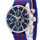 腕時計 モーリスラクロア Maurice Lacroix ポントス クロノグラフ PT6008-SS002-431 自動巻き メンズ FCバルセロナ コラボ ブルー サッカー
