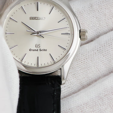 腕時計 グランドセイコー Grand Seiko SBGX017 9F61-0A40 クオーツ メンズ Pt950無垢 プラチナ 白金 バー 3針 シンプル シルバー