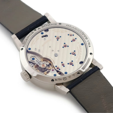 腕時計 ランゲ&ゾーネ LANGE&SOHNE リトル ランゲ1 ムーンフェイズ 182.086 LSLS1823AX 手巻き メンズ K18WG無垢 星空 ラージデイト