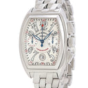 腕時計 フランクミュラー FRANCK MULLER コンキスタドール クロノグラフ 8005CC 自動巻き メンズ ギヨシェ デイト ビザン数字 青針