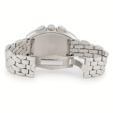 腕時計 フランクミュラー FRANCK MULLER コンキスタドール クロノグラフ 8005CC 自動巻き メンズ ギヨシェ デイト ビザン数字 青針