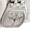 腕時計 フランクミュラー FRANCK MULLER コンキスタドール クロノグラフ 8005CC 自動巻き メンズ ギヨシェ デイト ビザン数字 青針