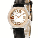 腕時計 ショパール CHOPARD ハッピースポーツ ミニ マーク2 30mm 278509-6001 クオーツ レディース K18RG×SS コンビ 純正ダイヤ