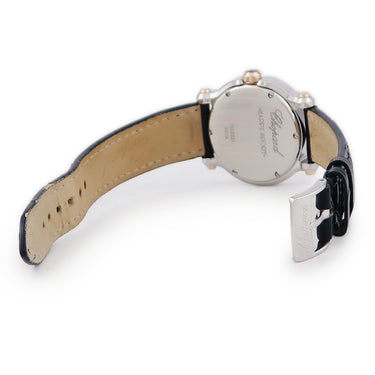 腕時計 ショパール CHOPARD ハッピースポーツ ミニ マーク2 30mm 278509-6001 クオーツ レディース K18RG×SS コンビ 純正ダイヤ