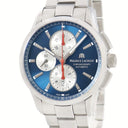 腕時計 モーリスラクロア Maurice Lacroix ポントス クロノグラフ PT6388-SS002-430-1 自動巻き メンズ OH済 ブルー デイト スモールセコンド