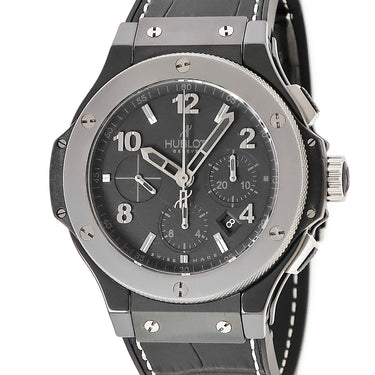 腕時計 ウブロ HUBLOT ビッグバン アイスバン 301.CT.130.RX 自動巻き メンズ クロノグラフ デイト スモールセコンド ブラック