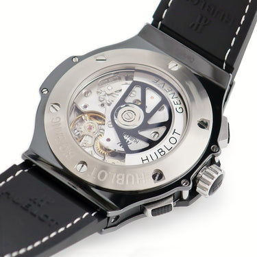 腕時計 ウブロ HUBLOT ビッグバン アイスバン 301.CT.130.RX 自動巻き メンズ クロノグラフ デイト スモールセコンド ブラック