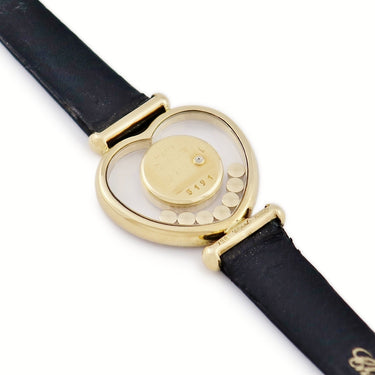腕時計 ショパール CHOPARD ハッピーダイヤモンド ハート 20/4516 クオーツ レディース K18YG無垢 純正ダイヤ イエローゴールド