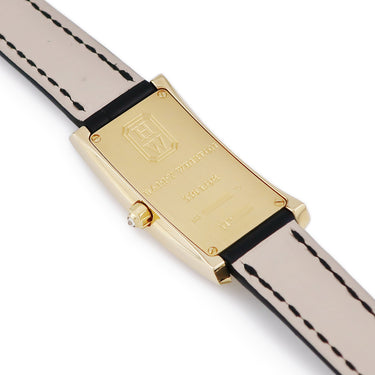 腕時計 ハリーウィンストン Harry Winston アヴェニュー 330/LQGL.M/D3.2 クオーツ レディース K18YG無垢 純正ダイヤ シェル 角型