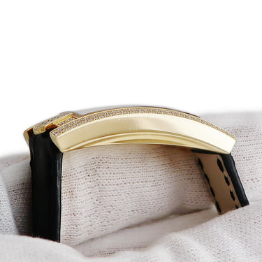 腕時計 ハリーウィンストン Harry Winston アヴェニュー 330/LQGL.M/D3.2 クオーツ レディース K18YG無垢 純正ダイヤ シェル 角型