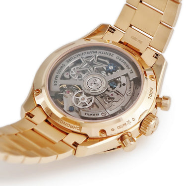 腕時計 ゼニス ZENITH クロノマスタースポーツ エルプリメロ 18.3101.3600/69.M3100 自動巻き メンズ K18RG無垢 ローズゴールド