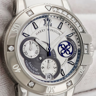 腕時計 ハリーウィンストン Harry Winston オーシャン スポーツ レディ クロノグラフ OCSACH38ZZ006 自動巻き レディース 純正ダイヤ