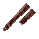 パテックフィリップ PATEK PHILIPPE 純正 ブラウン クロコダイル 腕時計パーツ 未使用 クロコ ベルト ストラップ 艶有り シャイン 21ｍｍ ブラウン 茶