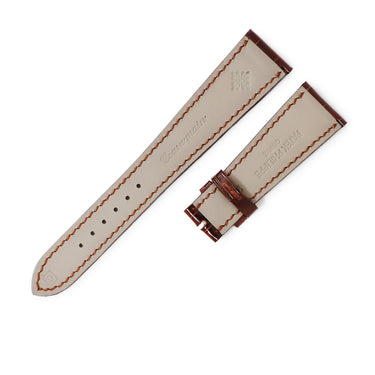 パテックフィリップ PATEK PHILIPPE 純正 ブラウン クロコダイル 腕時計パーツ 未使用 クロコ ベルト ストラップ 艶有り シャイン 21ｍｍ ブラウン 茶