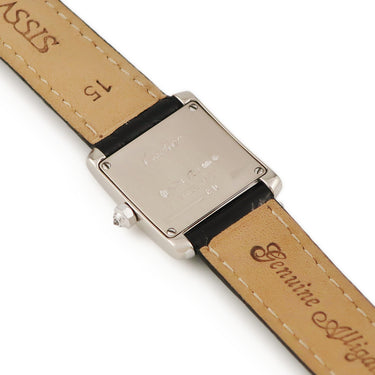 腕時計 カルティエ Cartier タンクフランセーズ SM 2517 WE102631 クオーツ レディース K18WG無垢 純正ダイヤ ダブルC クォーツ