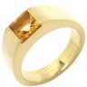 カルティエ Cartier タンクリング オレンジXイエローゴールド K18YG シトリン #50(JP10) リング 指輪 黄 750 18金 18K 9.5号