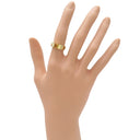 カルティエ Cartier タンクリング オレンジXイエローゴールド K18YG シトリン #50(JP10) リング 指輪 黄 750 18金 18K 9.5号