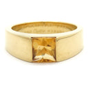 カルティエ Cartier タンクリング オレンジXイエローゴールド K18YG シトリン #50(JP10) リング 指輪 黄 750 18金 18K 9.5号