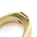 カルティエ Cartier タンクリング オレンジXイエローゴールド K18YG シトリン #50(JP10) リング 指輪 黄 750 18金 18K 9.5号