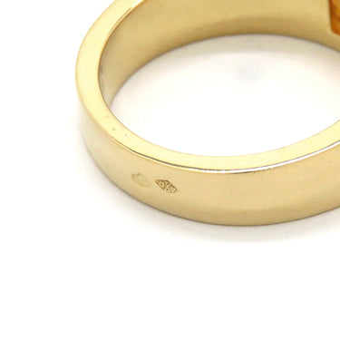 カルティエ Cartier タンクリング オレンジXイエローゴールド K18YG シトリン #50(JP10) リング 指輪 黄 750 18金 18K 9.5号