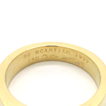 カルティエ Cartier タンクリング オレンジXイエローゴールド K18YG シトリン #50(JP10) リング 指輪 黄 750 18金 18K 9.5号