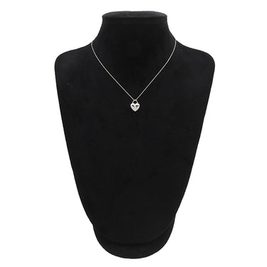 ティファニー Tiffany & Co センチメンタル ハート ドット 3Pダイヤモンド ペンダント ホワイトゴールド K18WG ダイヤモンド ネックレス K18WG ホワイトゴールド