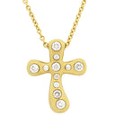 ティファニー Tiffany & Co ドッツクロス ダイヤ イエローゴールド K18YG ネックレス エルサ ペレッティ