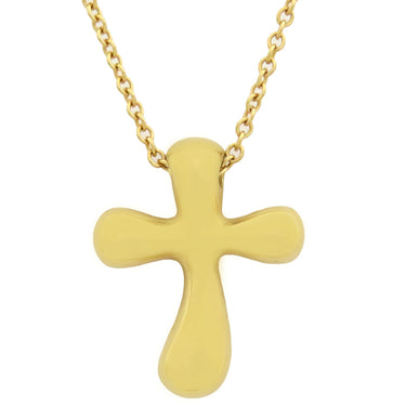 ティファニー Tiffany & Co ドッツクロス ダイヤ イエローゴールド K18YG ネックレス エルサ ペレッティ