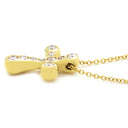 ティファニー Tiffany & Co ドッツクロス ダイヤ イエローゴールド K18YG ネックレス エルサ ペレッティ