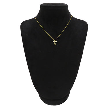ティファニー Tiffany & Co ドッツクロス ダイヤ イエローゴールド K18YG ネックレス エルサ ペレッティ