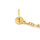 エルメス HERMES ニューファランドール チェーン イエローゴールド K18YG ダイヤモンド ピアス イエローゴールド ドロップピアス シェーヌダンクル ダイヤ Au750 18K